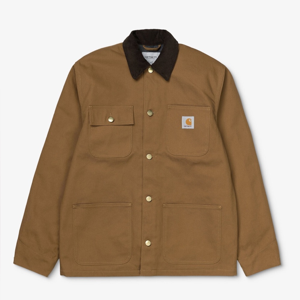 Carhartt WIP Work in Progress Michigan Chore Coat Hamilton Brown Dearborn Canvas